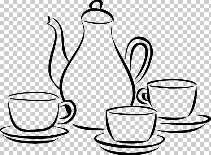 Coffee Cup Cafe PNG, Clipart, Artwork, Black And White, Bowl, Cafe, Coffee Free PNG Download