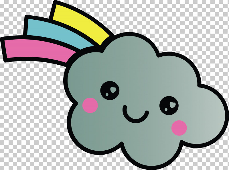 Cartoon Pink Nose Snout Line PNG, Clipart, Animal Figure, Cartoon, Cartoon Cloud, Cute Cloud, Ear Free PNG Download