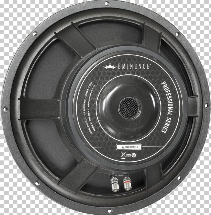 Loudspeaker Eminence PRO KAPPA Pro-15LF-2 Ohm Woofer PNG, Clipart, Audio, Audio Equipment, Camera Lens, Car Subwoofer, Electronic Device Free PNG Download