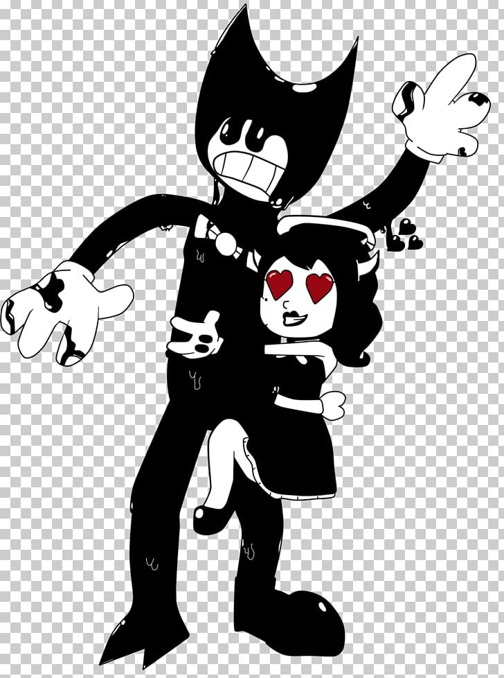 Bendy And The Ink Machine TheMeatly Games Fan Art PNG, Clipart, Art, Bendy And The Ink Machine, Black, Black And White, Cartoon Free PNG Download