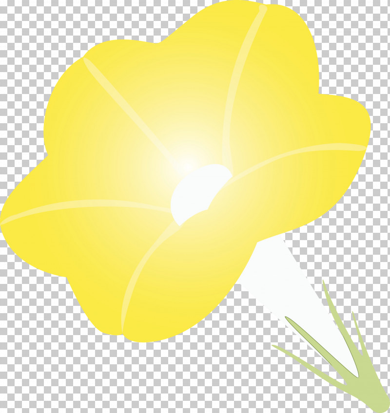 Yellow Petal Heart Plant Flower PNG, Clipart, Flower, Heart, Herbaceous Plant, Morning Glory Flower, Paint Free PNG Download