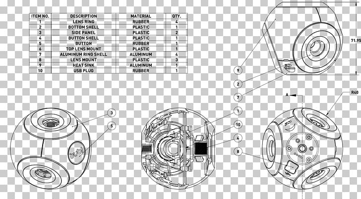 Bubl Technology Inc. Omnidirectional Camera Immersive Video PNG, Clipart, Angle, Auto Part, Black And White, Camera, Circle Free PNG Download