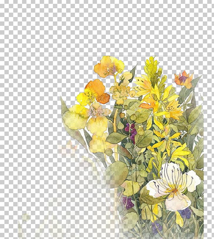 Floral Design Watercolor Painting Flower Bouquet Drawing Illustration PNG, Clipart, Art, Bouquet, Bunch, Cartoon, Creative Work Free PNG Download