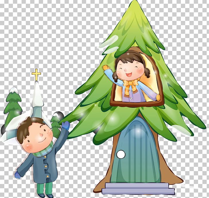 Christmas Tree Child Cartoon PNG, Clipart, Boy, Cartoon, Child, Christmas, Christmas Decoration Free PNG Download