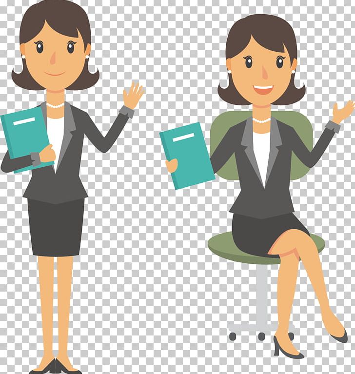 Businessperson Illustration PNG, Clipart, Black White, Business, Conversation, Encapsulated Postscript, Girl Free PNG Download