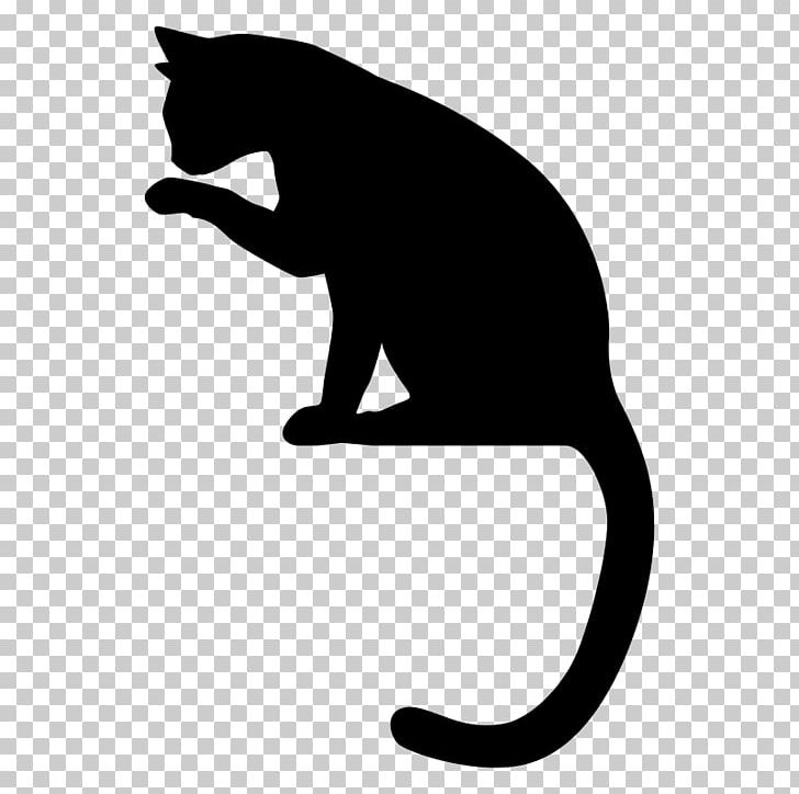 Black Cat Silhouette Png Clipart Animals Black Black And White Black Cat Carnivoran Free Png Download