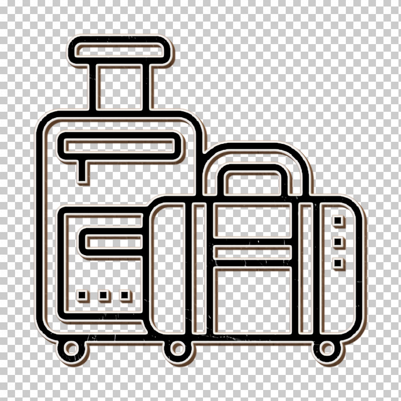 Travel Icon Luggage Icon Hotel Services Icon PNG, Clipart, Hotel Services Icon, Line, Line Art, Luggage Icon, Rolling Free PNG Download