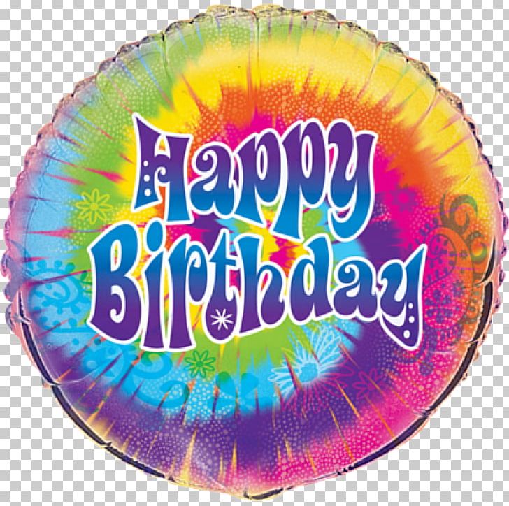 Tie-dye Birthday Balloon Party PNG, Clipart, Balloon, Birthday, Circle, Dye, Dyeing Free PNG Download