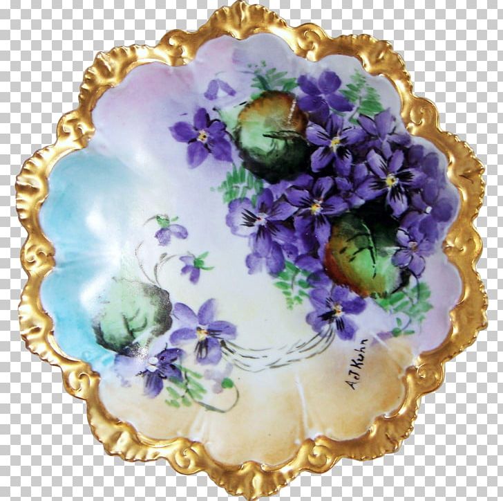 Limoges Plate Flower Porcelain Violet PNG, Clipart, Bowl, Ceramic, China Painting, Cut Flowers, Dishware Free PNG Download
