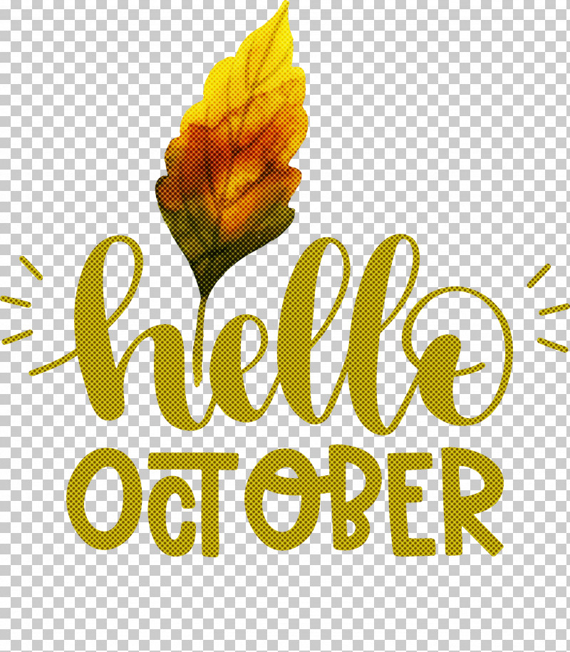 Hello October October PNG, Clipart, Biology, Cut Flowers, Flower, Hello October, Logo Free PNG Download