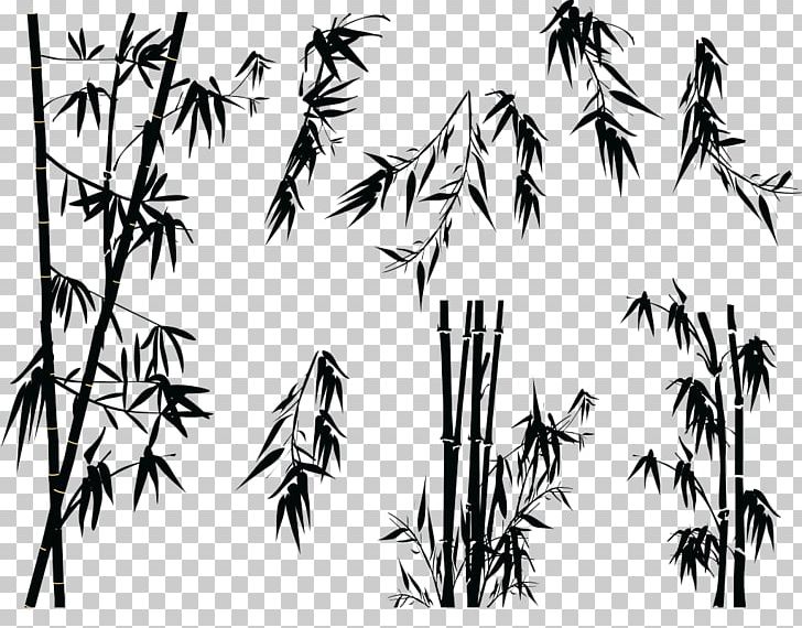 Bamboo Silhouette Tree Illustration PNG, Clipart, Bamboe, Bamboo Forest, Black, Black And White Bamboo, Black Background Free PNG Download