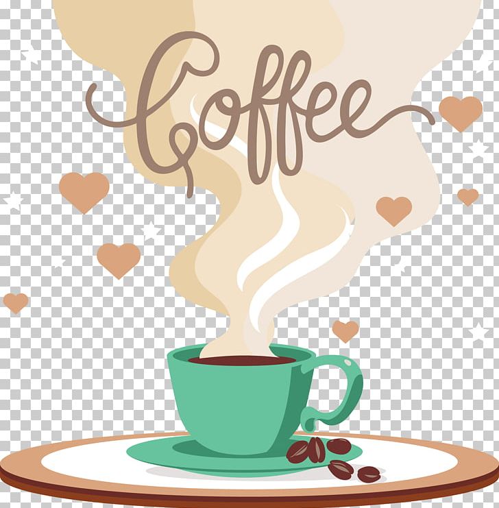 Coffee Cup Cafe Coca-Cola Teacup PNG, Clipart, Caffeine, Cappuccino, Cartoon, Coffee, Hand Free PNG Download