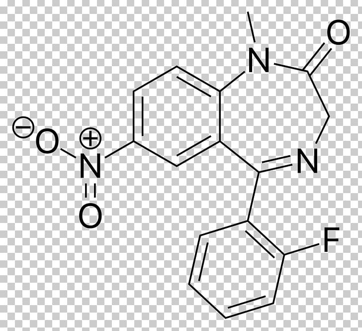 Benzodiazepine Temazepam Flunitrazepam Diazepam Lorazepam PNG, Clipart, Angle, Area, Benzodiazepine, Black And White, Circle Free PNG Download