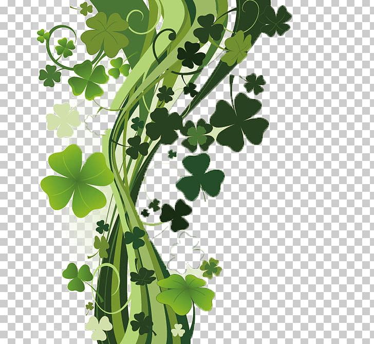Four-leaf Clover Shamrock PNG, Clipart, Background Green, Branch, Clover, Dark, Dark Green Free PNG Download