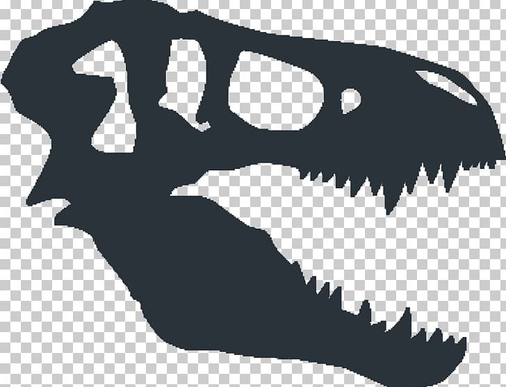 Tyrannosaurus Dinosaur Fossils Skull PNG, Clipart, Black And White, Bone, Dinosaur, Dinosaur Fossils, Dinosaur Vector Free PNG Download