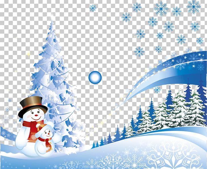 Christmas Card New Year Santa Claus Christmas Tree PNG, Clipart, Blue, Christmas, Christmas Decoration, Christmas Eve, Christmas Ornament Free PNG Download