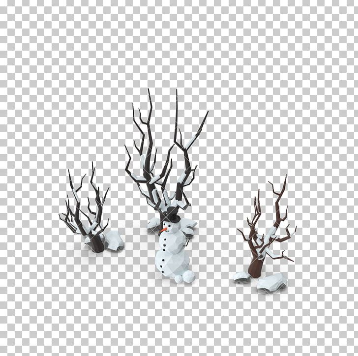 Snowman Low Poly Christmas PNG, Clipart, 3d Computer Graphics, Antler, Branch, Christmas, Christmas Border Free PNG Download
