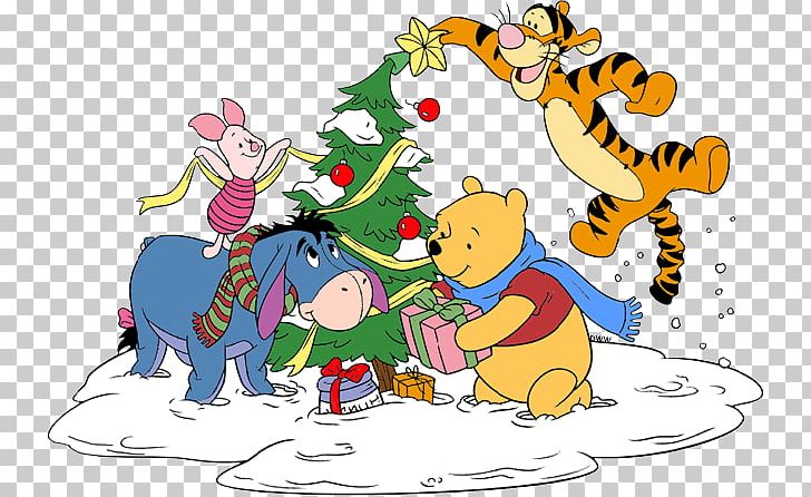 Winnie-the-Pooh Christmas Day Illustration Eeyore PNG, Clipart,  Free PNG Download