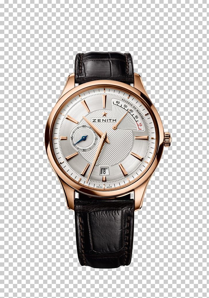 Zenith Power Reserve Indicator Watch Discounts And Allowances Luxury Goods PNG, Clipart, Accessories, Brand, Brown, Chronograph, Complication Free PNG Download