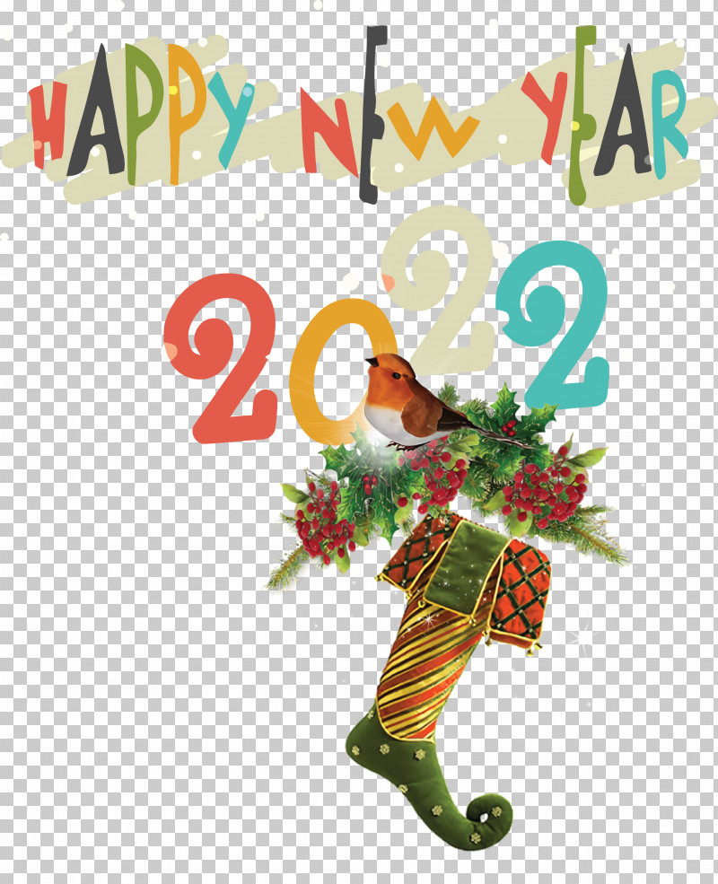 2022 Happy New Year 2022 New Year PNG, Clipart, Bauble, Cartoon, Christmas Day, Christmas Stocking, Christmas Tree Free PNG Download
