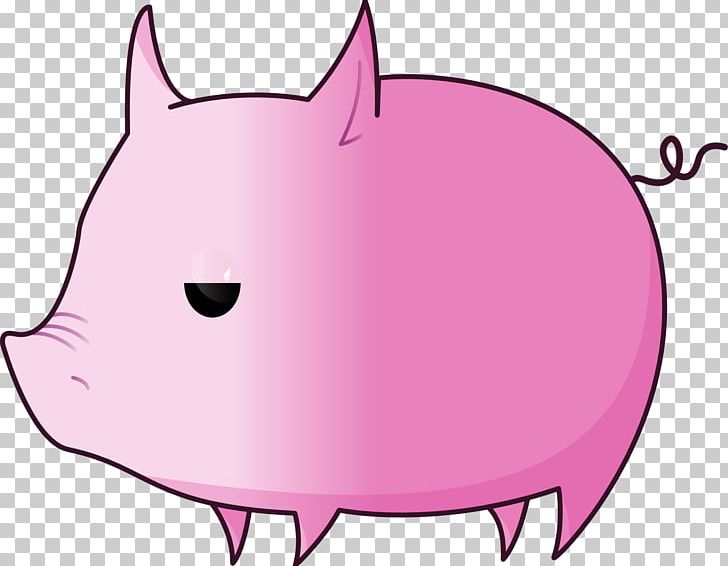 Domestic Pig Animation PNG, Clipart, Animals, Black And White, Carnivoran, Cat Like Mammal, Domestic Pig Free PNG Download
