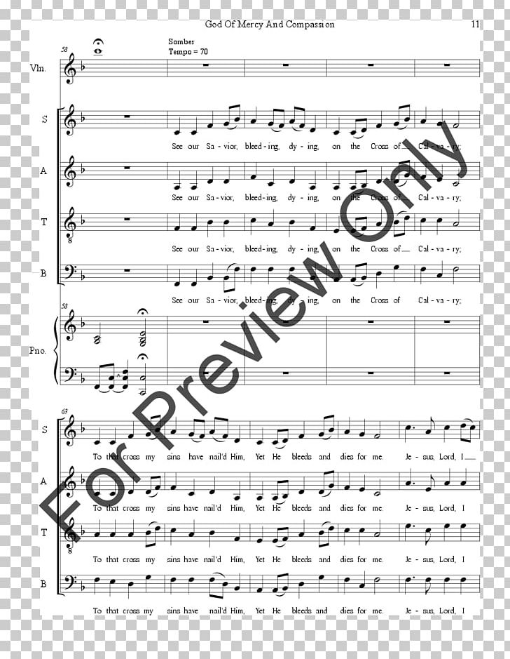 Sheet Music J.W. Pepper & Son SATB Accompaniment PNG, Clipart, Accompaniment, Angle, Area, Black And White, Choir Free PNG Download