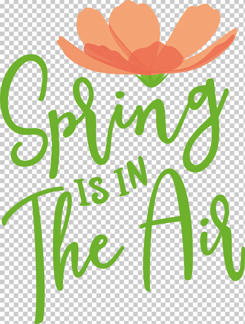 Spring Spring Is In The Air PNG, Clipart, Flower, Grasses, Leaf, Line, Logo Free PNG Download