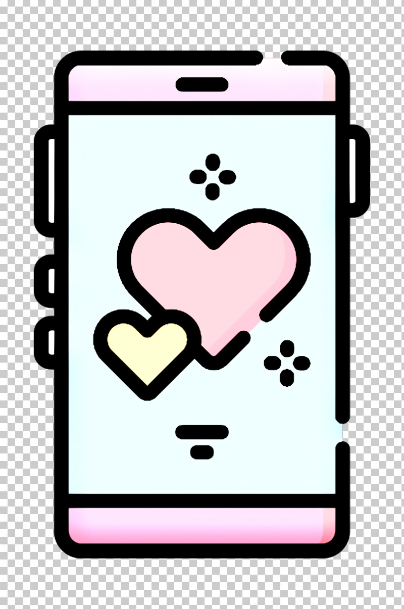 pink mobile phone icon