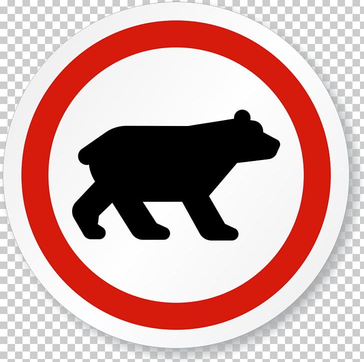 Brown Bear Traffic Sign Polar Bear PNG, Clipart, Animals, Area, Bear, Black And White, Blog Free PNG Download