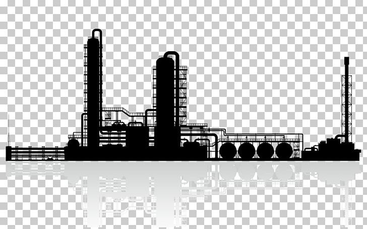 Oil Refinery Petroleum Chemical Plant PNG, Clipart, Black And White, Chemical Industry, Energy, Engineering, Factory Free PNG Download