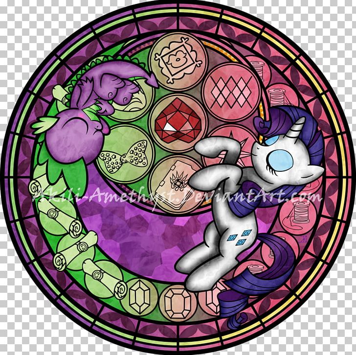 Stained Glass Rarity Spike Applejack Twilight Sparkle PNG, Clipart, Art, Cartoon, Circle, Glass, Material Free PNG Download