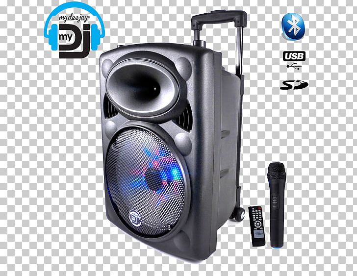 Light-emitting Diode Mydeejay 12 Enceinte Autonome Led Bluetooth Usb Djoon 12 Microphone Loudspeaker Enclosure PNG, Clipart, Amplifier, Audio Equipment, Car Subwoofer, Disc Jockey, Electronics Free PNG Download