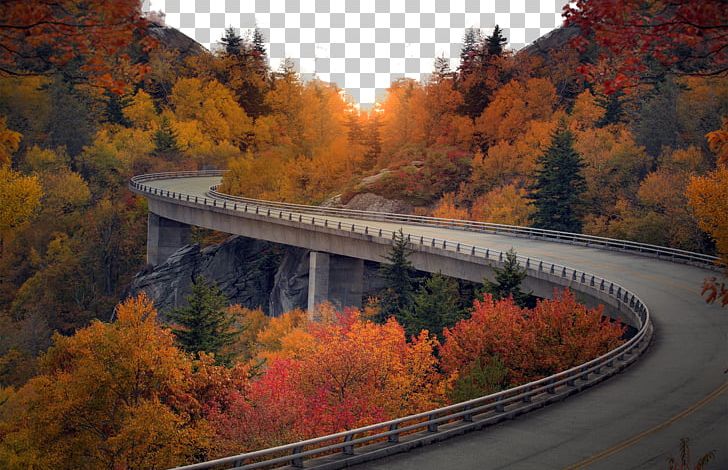 Blue Ridge Parkway Linn Cove Viaduct Landwasser Viaduct Starrucca Viaduct PNG, Clipart, Autumn, Autumn Leaf, Blue Ridge Mountains, Blue Ridge Parkway, Bridge Free PNG Download