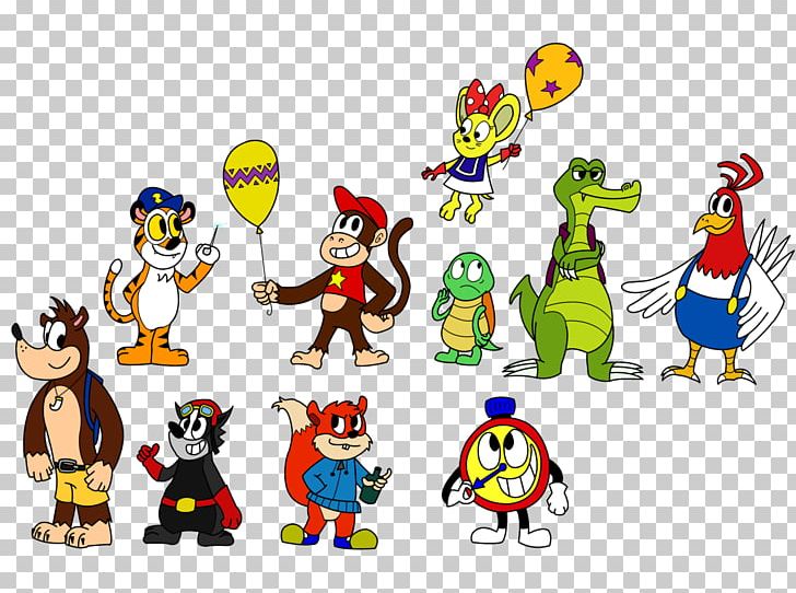 Diddy Kong Racing DS Kremling Conker The Squirrel PNG, Clipart, Art, Bird,  Cartoon, Character, Christmas Free