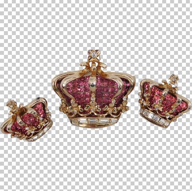 Earring Ruby Golden Jubilee Diamond Brooch Crown PNG, Clipart, Bracelet, Brooch, Corocraft, Crown, De Beers Free PNG Download