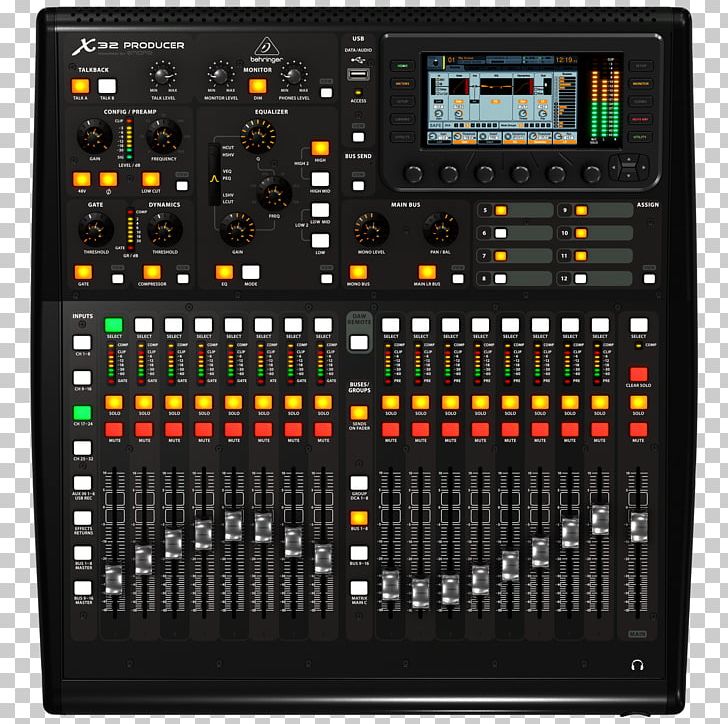 BEHRINGER X32 PRODUCER Audio Mixers Digital Mixing Console PNG, Clipart, Audio, Audio Equipment, Digital Audio Workstation, Electronic Device, Electronics Free PNG Download