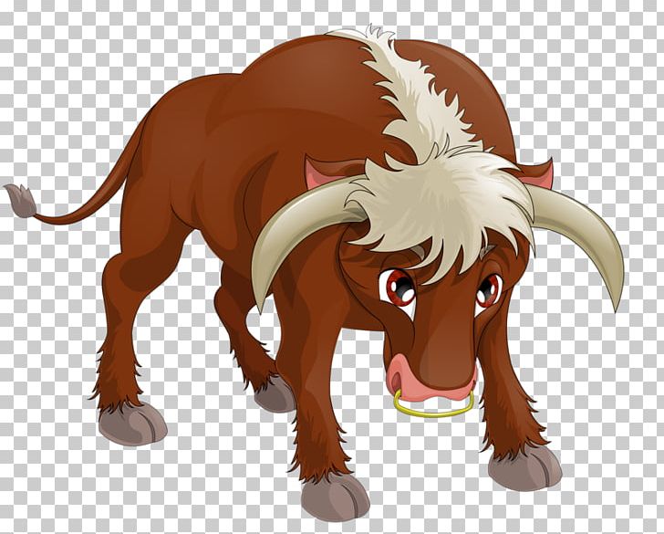 Cattle Cartoon Illustration PNG, Clipart, Art, Brown, Bull, Carnivoran, Cartoon Cow Free PNG Download
