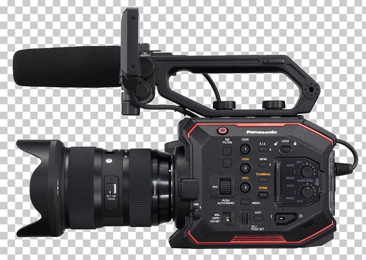 Panasonic AU-EVA1 5.7K Super 35mm Cinema Camera Panasonic Lumix DC-GH5 Canon EF Lens Mount PNG, Clipart, 35 Mm Film, Camera, Camera Accessory, Canon Ef Lens Mount, Hardware Free PNG Download