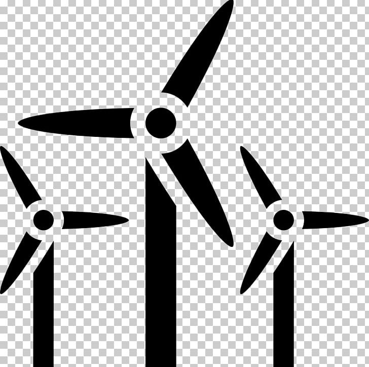 wind turbine clipart black and white