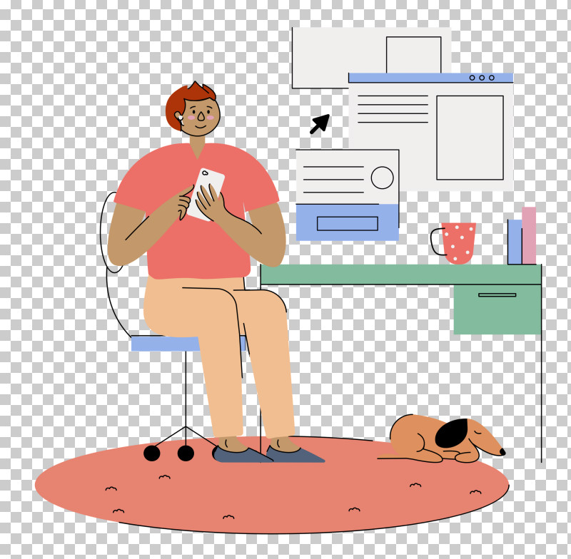 Work At Home Working PNG, Clipart, Behavior, Cartoon, Geometry, Hm, Human Free PNG Download