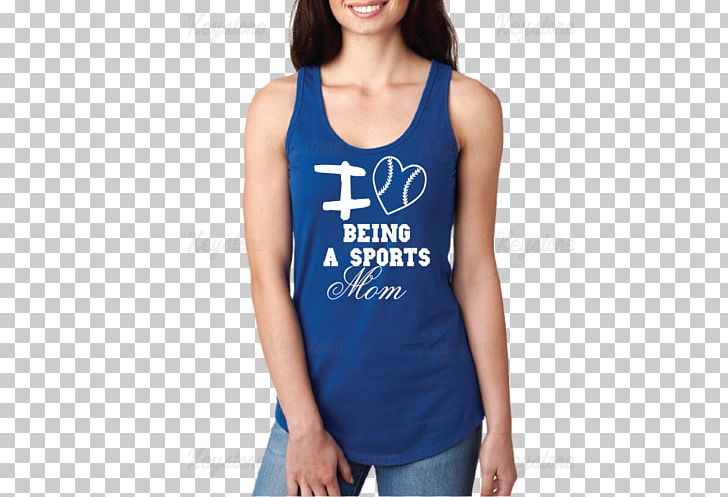 T-shirt Top Clothing Sleeveless Shirt PNG, Clipart, Active Tank, Active Undergarment, Blue, Clothing, Electric Blue Free PNG Download