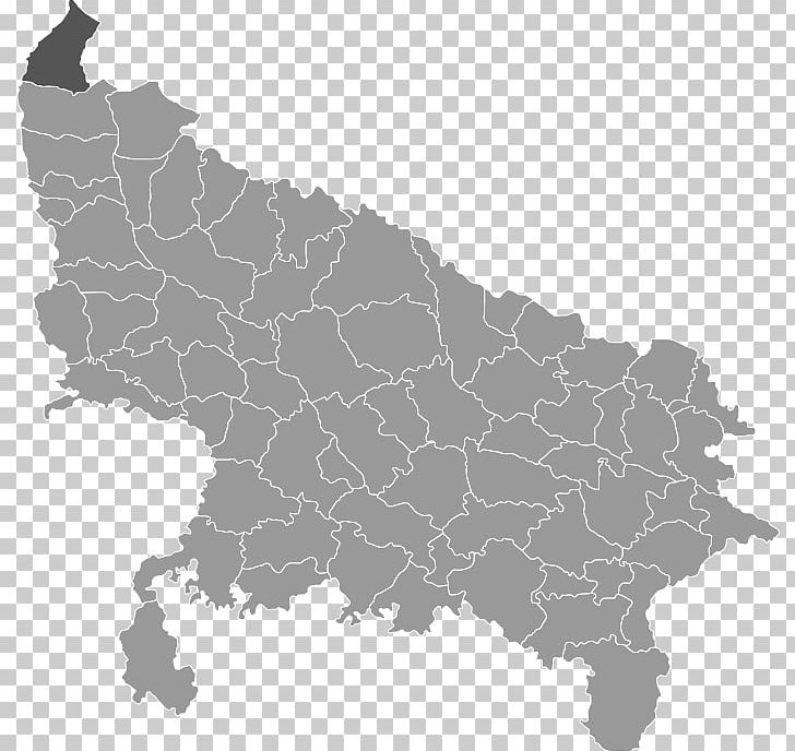 Uttar Pradesh Graphics Blank Map PNG, Clipart, Black And White, Blank Map, India, Map, Royaltyfree Free PNG Download