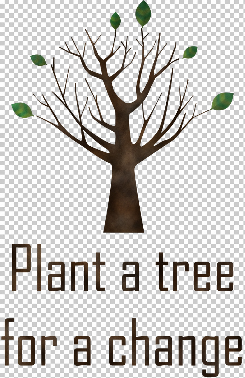 Plant A Tree For A Change Arbor Day PNG, Clipart, Arbor Day, Flower, Leaf, Line, Logo Free PNG Download