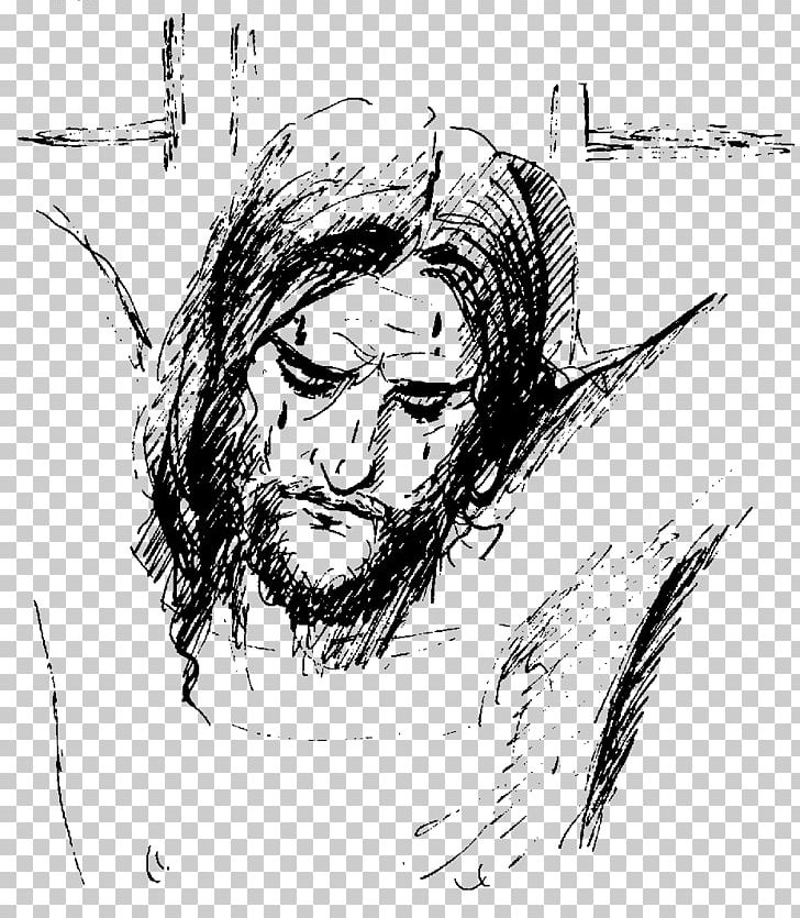 Jesus Drawing Good Friday Sketch PNG, Clipart, Art, Artwork, Black And White, Day Of The Holy Innocents, Draw Free PNG Download