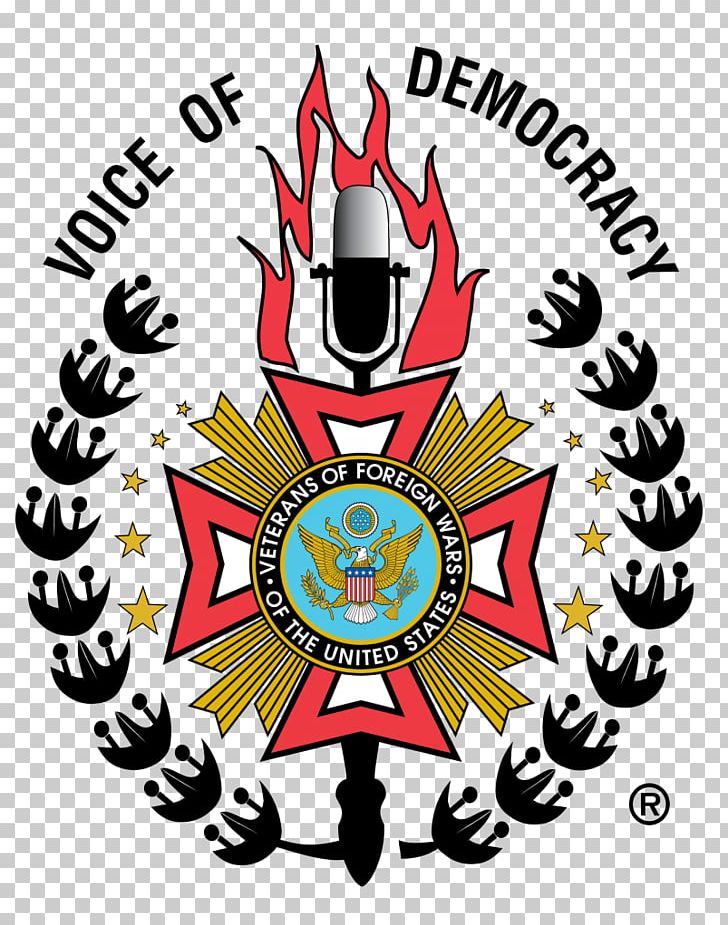 Veterans Of Foreign Wars Voice Of Democracy Scholarship PNG, Clipart, Crest, Democracy, Education, Emblem, Graphic Design Free PNG Download