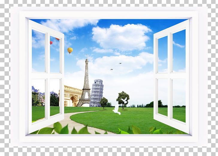 Window Landscape PNG, Clipart, Banner, Baskets, Book, Cartoon Couple, Ceiling Free PNG Download
