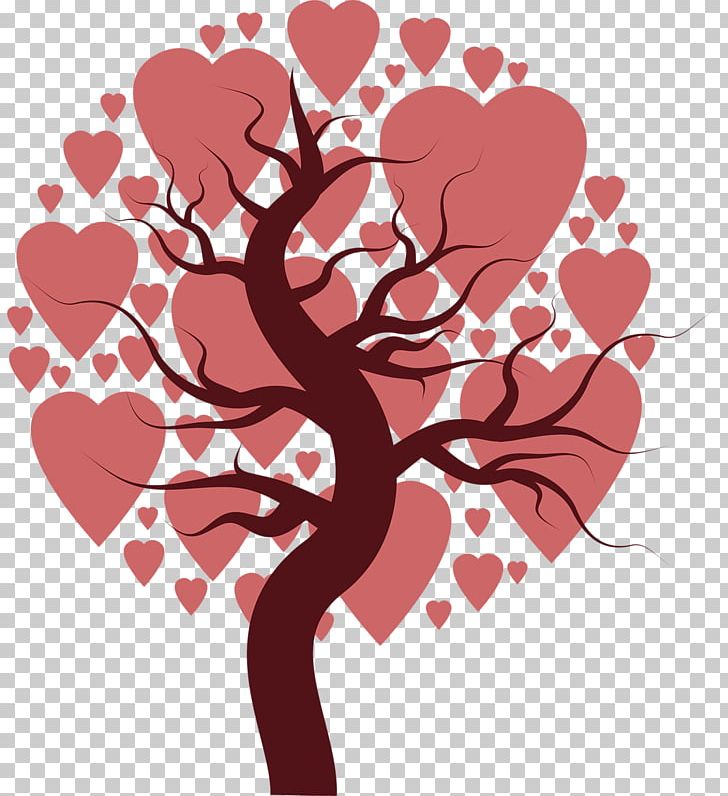 Drawing Heart Cartoon Tree PNG, Clipart, Art, Branch, Cartoon, Drawing, Floral Design Free PNG Download