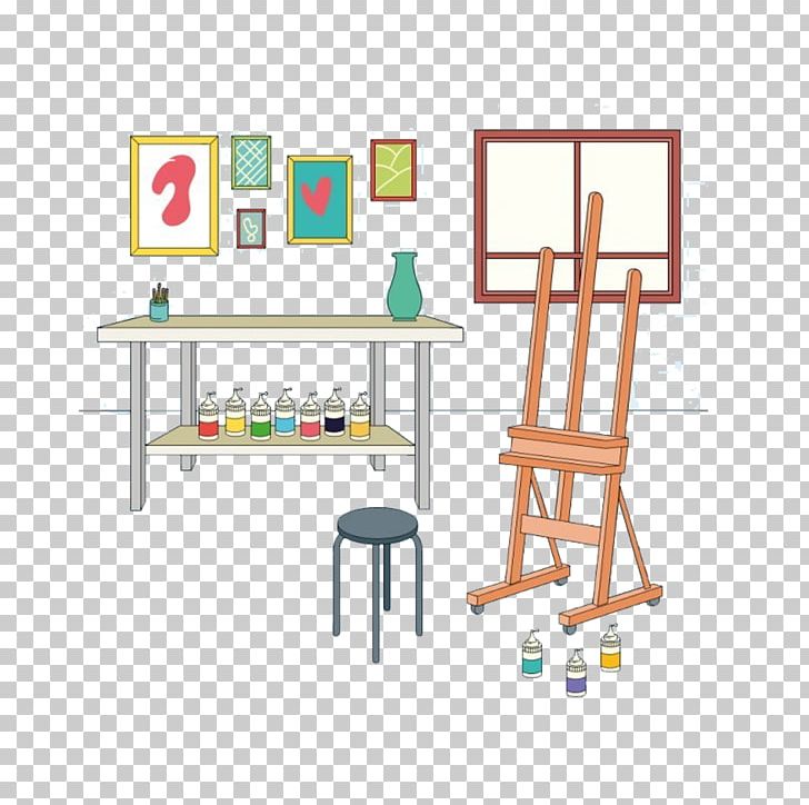 Easel Painting Art PNG, Clipart, Angle, Art, Corner, Design Corner, Design Handpainted Free PNG Download
