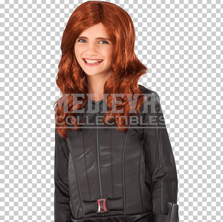 Black Widow Marvel Avengers Assemble Costume Wig Child PNG, Clipart, Avengers Age Of Ultron, Black Widow, Black Widow Scarlett Jhoanson, Brown Hair, Buycostumescom Free PNG Download