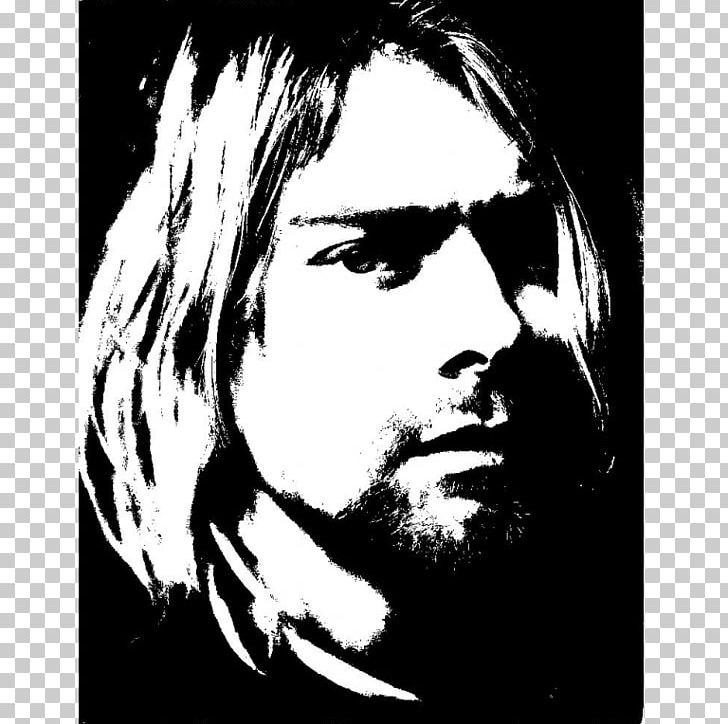 Kurt Cobain Nirvana The Vaselines Stencil Drawing PNG, Clipart, Art, Black, Black And White, Celebrity, Dave Grohl Free PNG Download